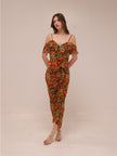 Sorelle Floral Ruffle Midi