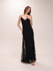 Astra Silk Lace Maxi Dress