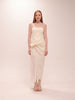 Fanny Drape Dress in White