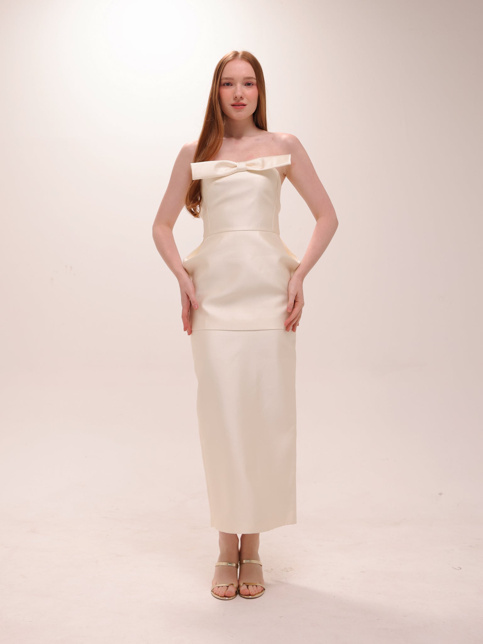 Sue Tube Dress with Bow