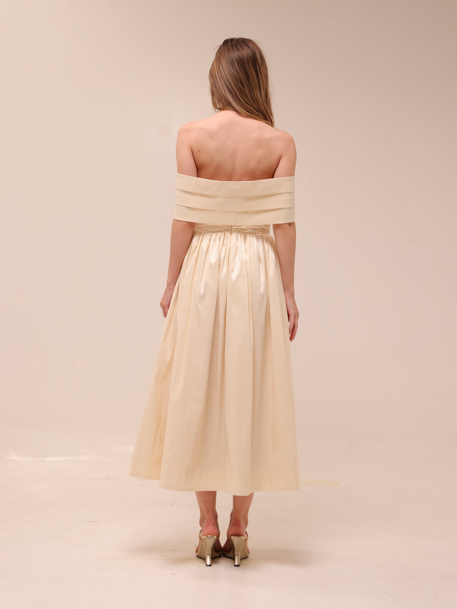 Emalie Off-Shoulder Midi Dress
