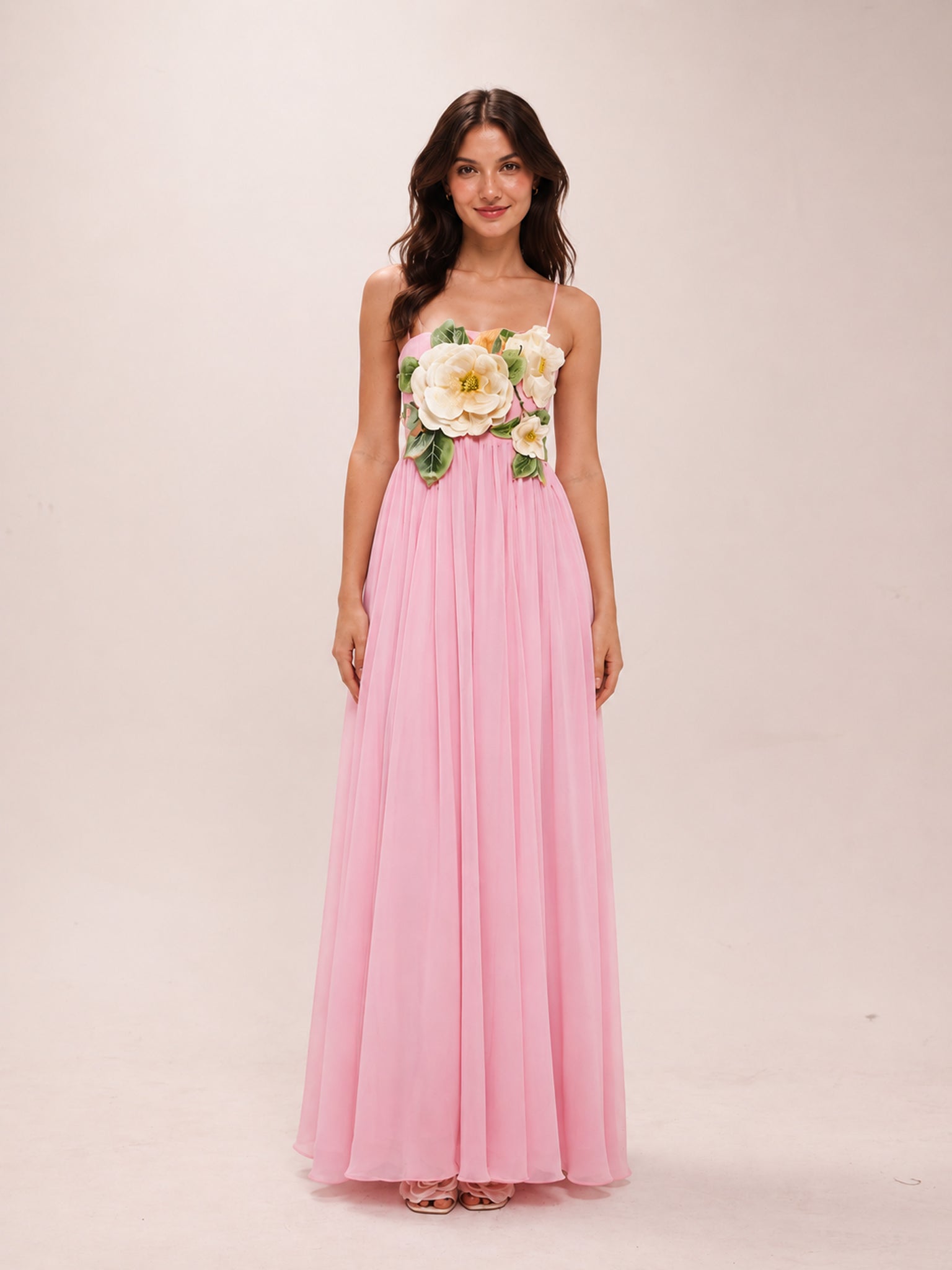 Agnes Appliqué Floral Maxi Dress