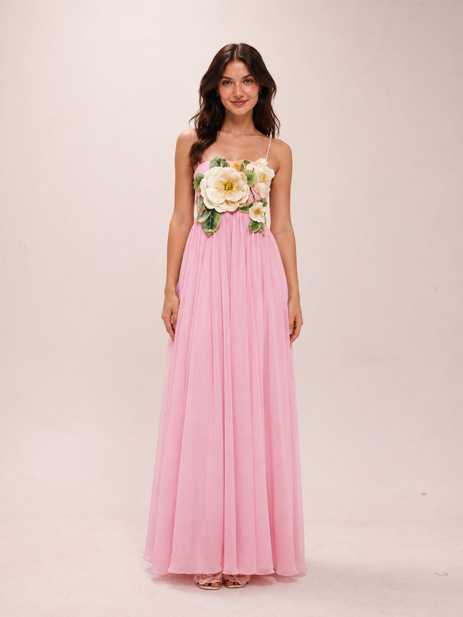 Agnes Appliqué Floral Maxi Dress