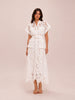 Audrey Lace Pocket Shirt Midi Dress