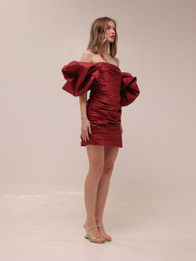 Brenda Puffy Sleeve Mini Dress