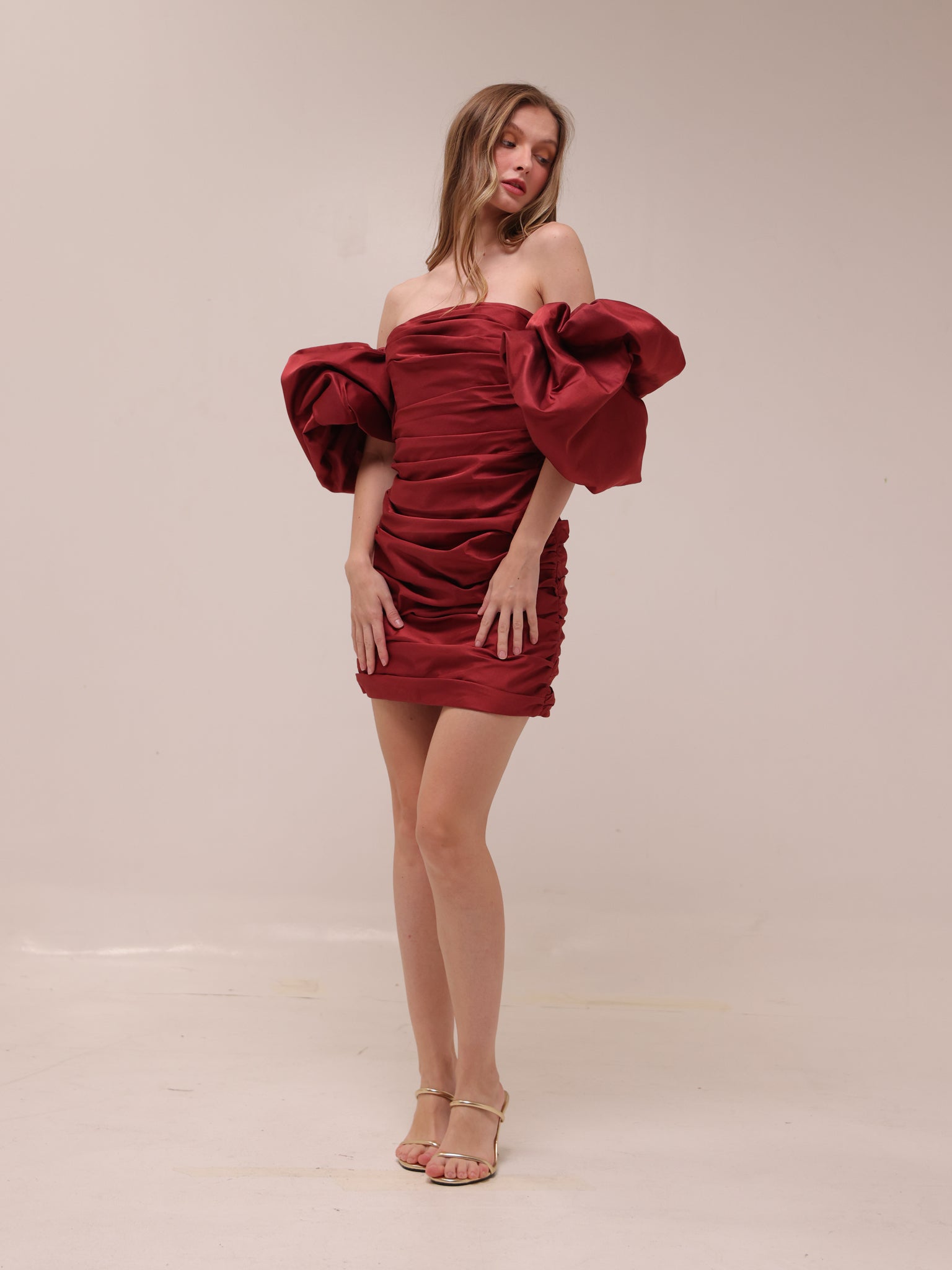 Brenda Puffy Sleeve Mini Dress