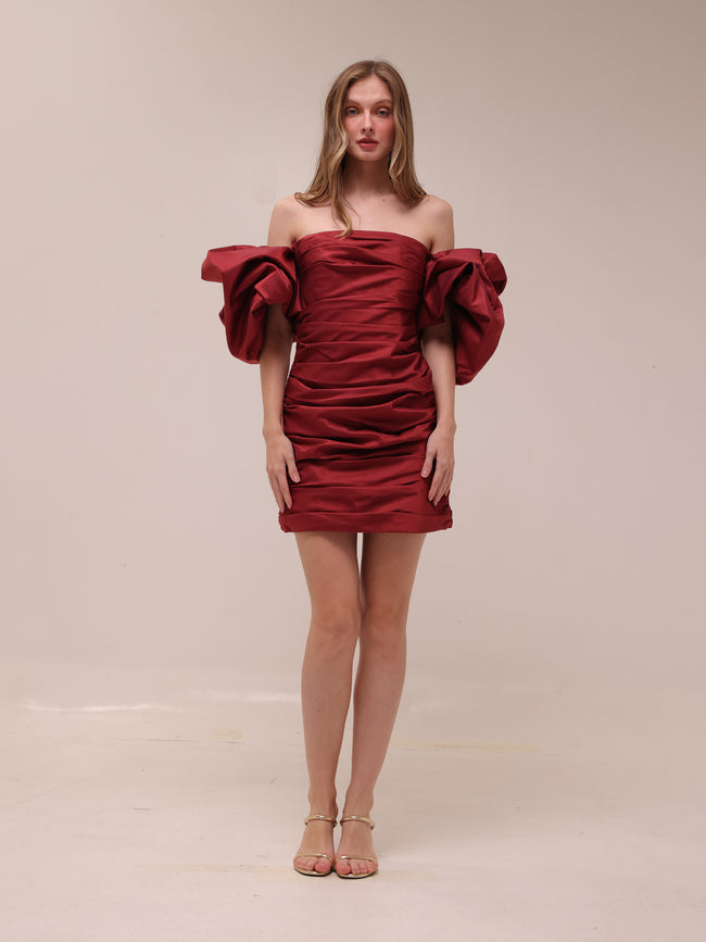 Brenda Puffy Sleeve Mini Dress