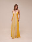 Ombre Chiffon Maxi Dress