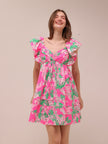 Floral Ruffle Mini Dress