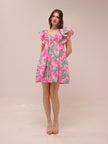 Floral Ruffle Mini Dress
