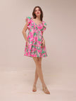Floral Ruffle Mini Dress