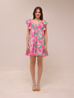 Floral Ruffle Mini Dress