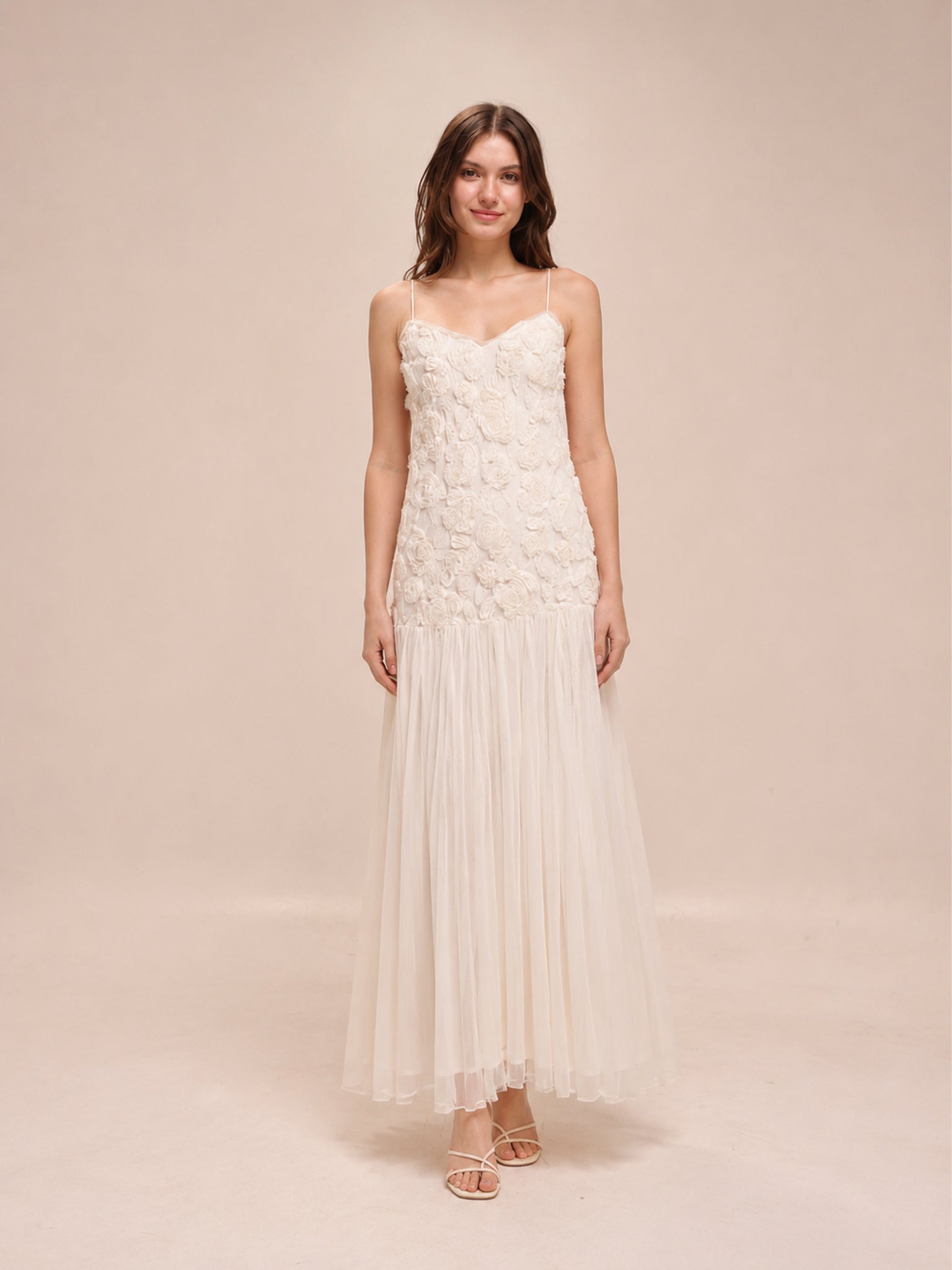 Arwen Floral Dropped Waist Maxi Dress