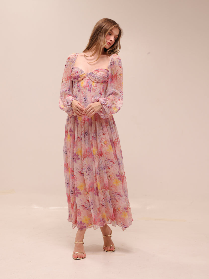Euphoria Silk Chiffon Dress
