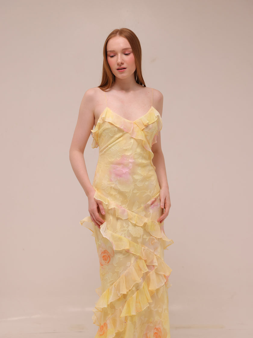Rialto Dress in Yellow