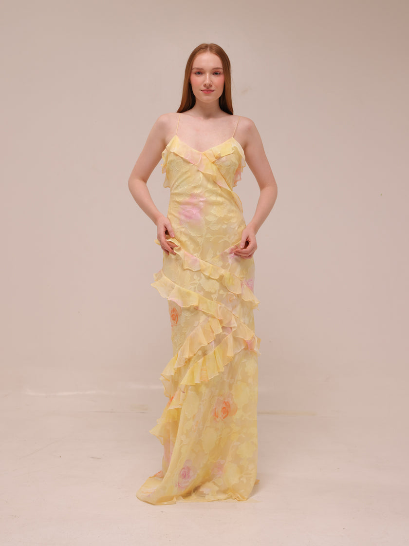 Rialto Dress in Yellow