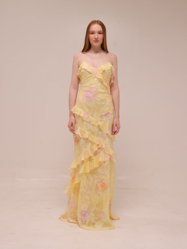 Rialto Dress in Yellow