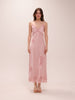 Sorone Satin Lace Maxi Slip Dress