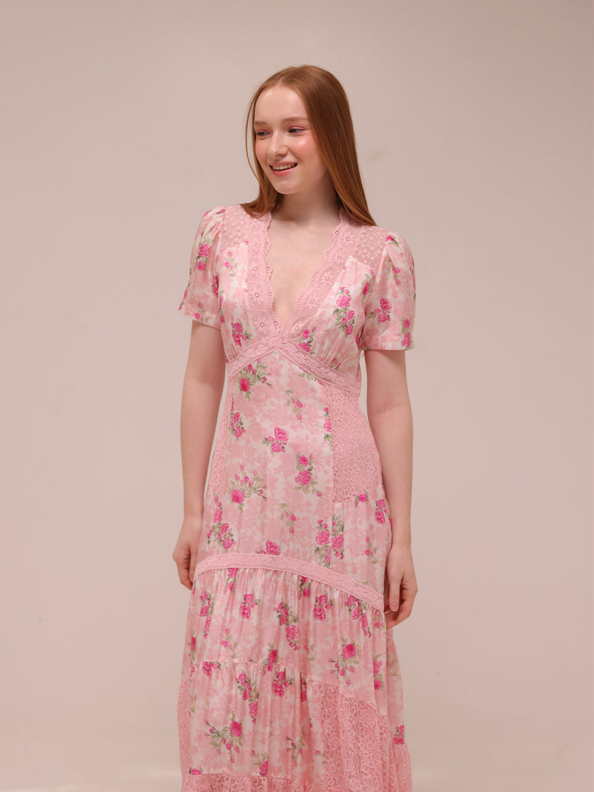 Tink Silk Maxi Dress