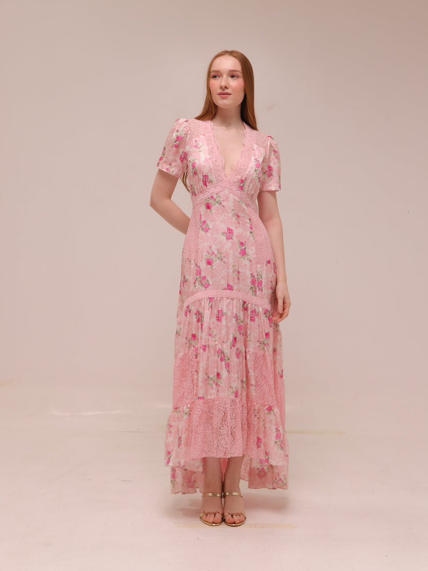 Tink Silk Maxi Dress