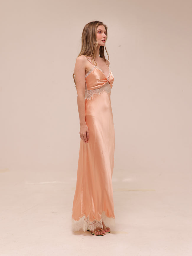Orianna Silk-Blend Maxi