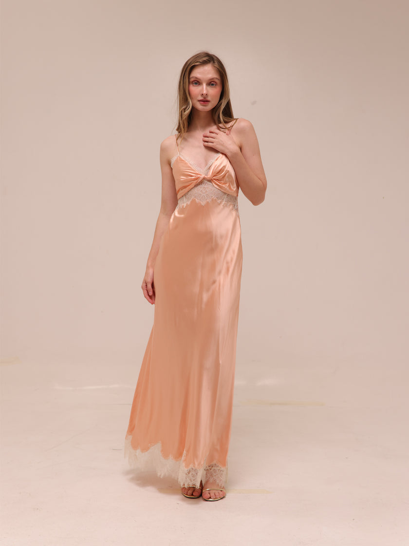 Orianna Silk-Blend Maxi