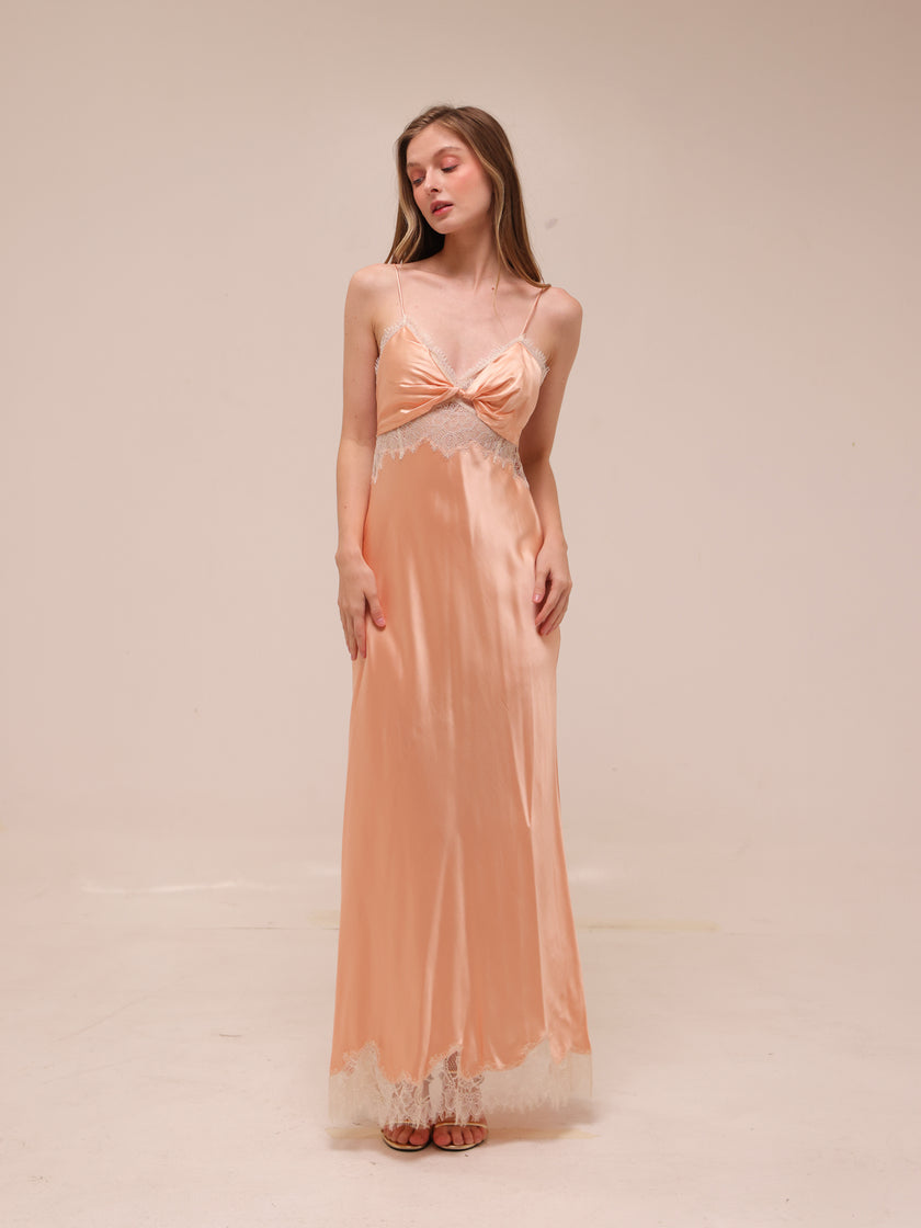 Orianna Silk-Blend Maxi