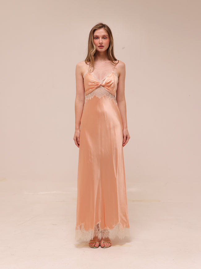 Orianna Silk-Blend Maxi