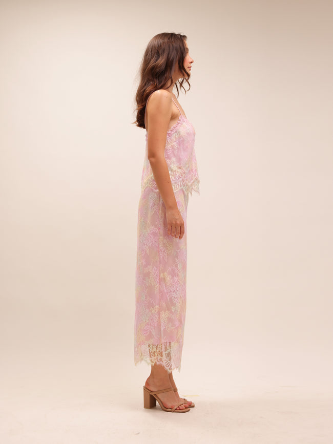 Ferni Tie-Dye Lace Cami Top & Goodall Tie-Dye Lace Maxi Skirt