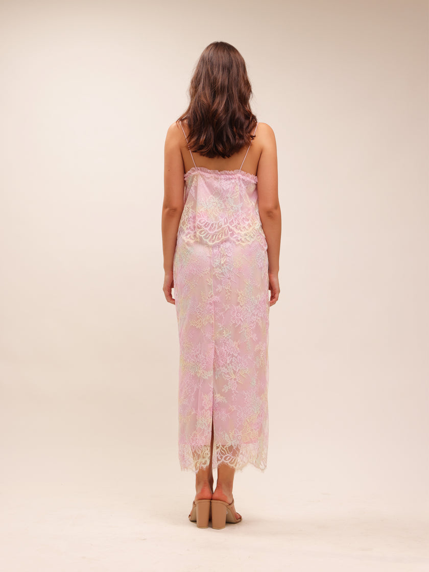 Ferni Tie-Dye Lace Cami Top & Goodall Tie-Dye Lace Maxi Skirt