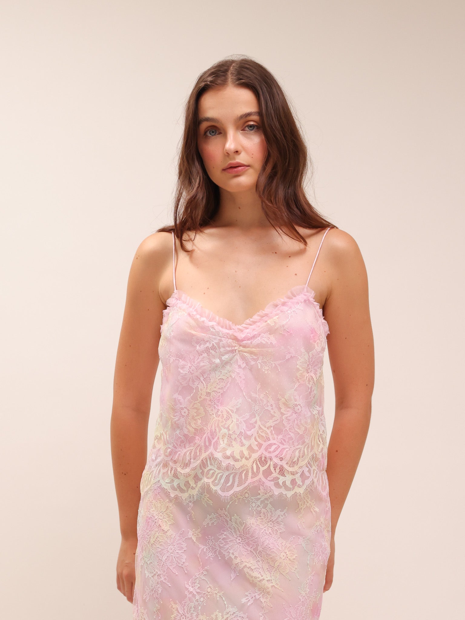 Ferni Tie-Dye Lace Cami Top & Goodall Tie-Dye Lace Maxi Skirt
