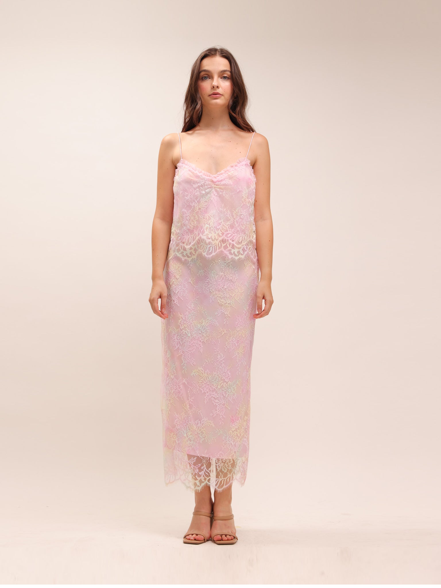 Ferni Tie-Dye Lace Cami Top & Goodall Tie-Dye Lace Maxi Skirt