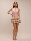 Quintelle Mixed Print Mini Dress