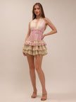 Quintelle Mixed Print Mini Dress