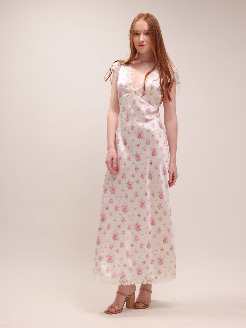 Theodore Silk-Blend Floral Maxi Dress