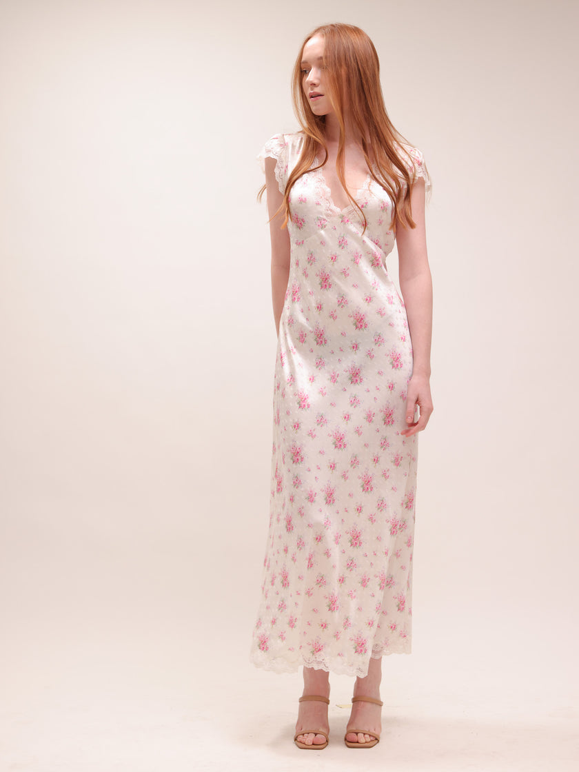 Theodore Silk-Blend Floral Maxi Dress
