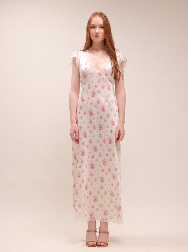 Theodore Silk-Blend Floral Maxi Dress