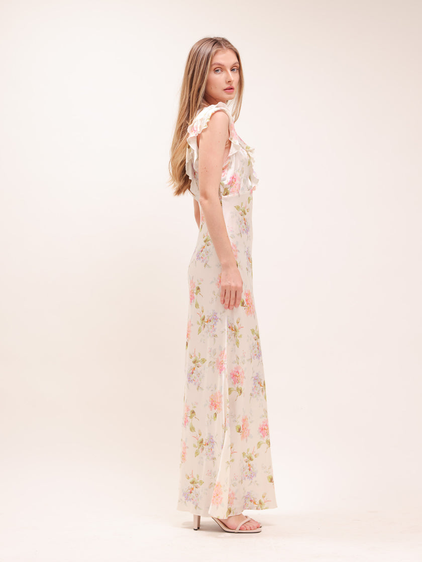 Kingley Floral Silk Dress