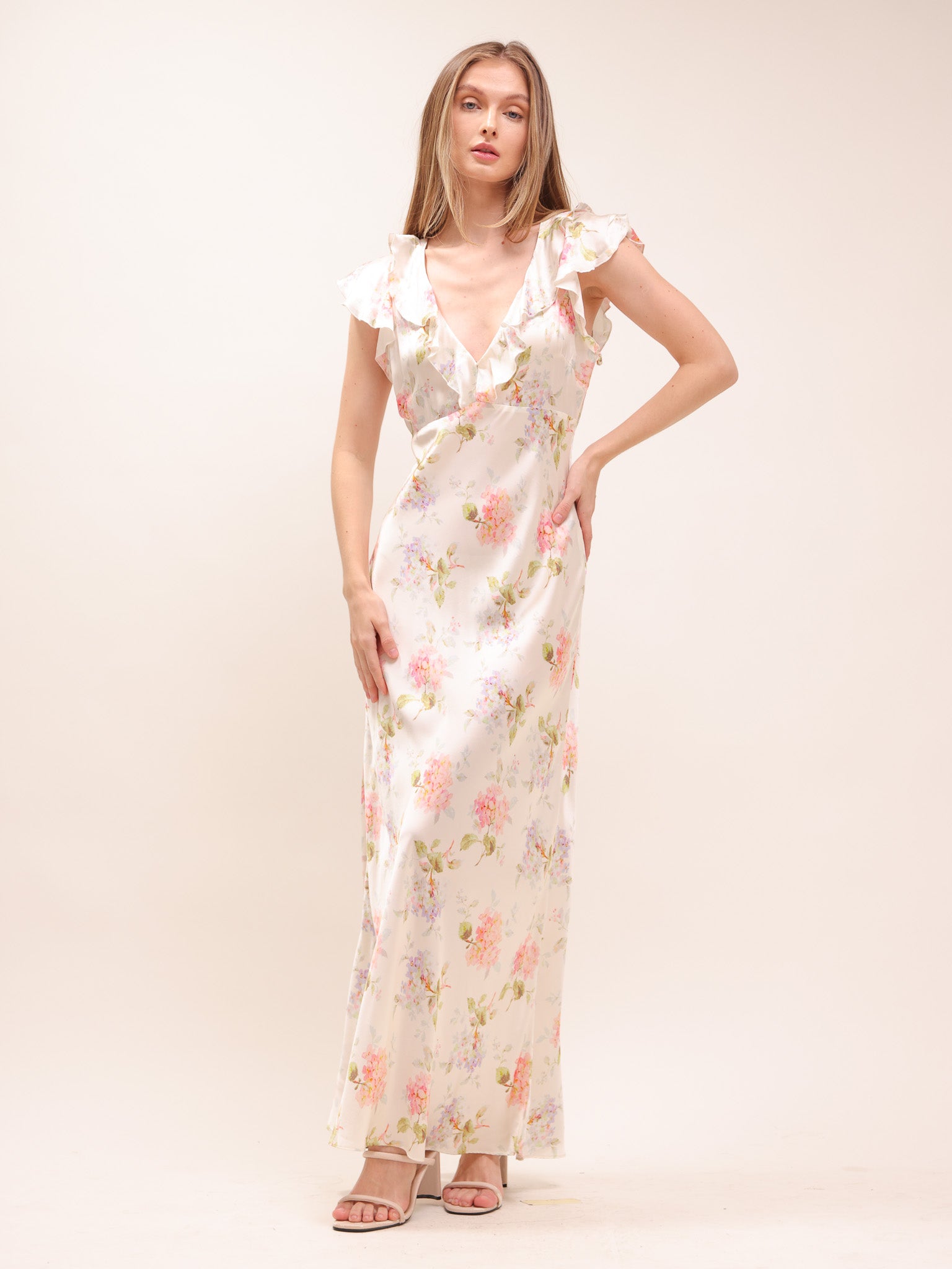 Kingley Floral Silk Dress