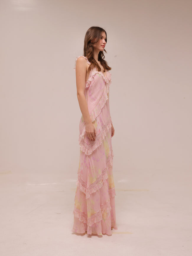 Radiance Dress in Strawberry Tart
