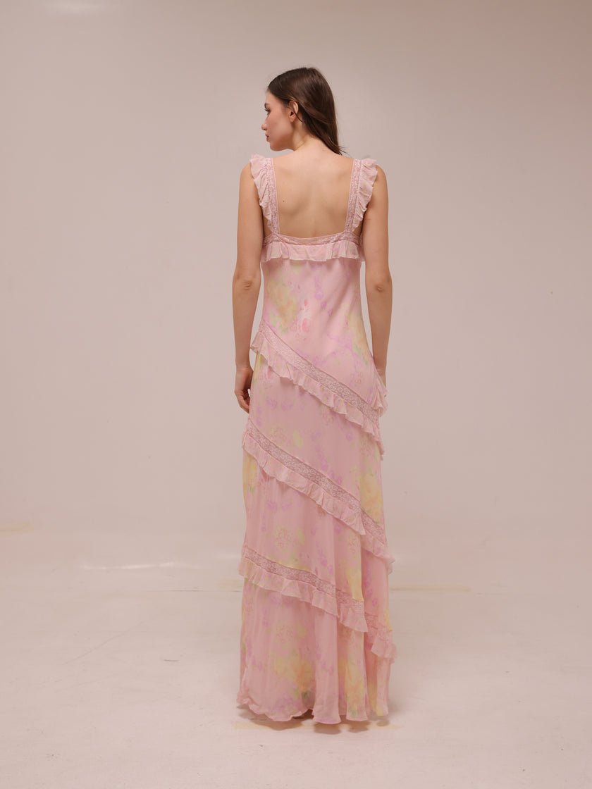 Radiance Dress in Strawberry Tart