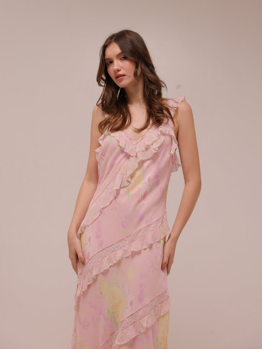 Radiance Dress in Strawberry Tart