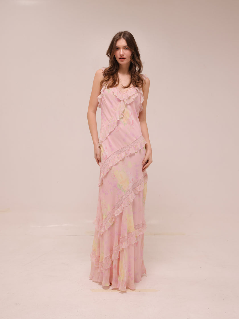 Radiance Dress in Strawberry Tart