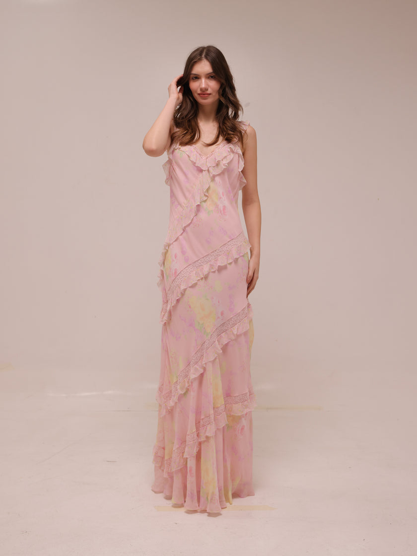 Radiance Dress in Strawberry Tart