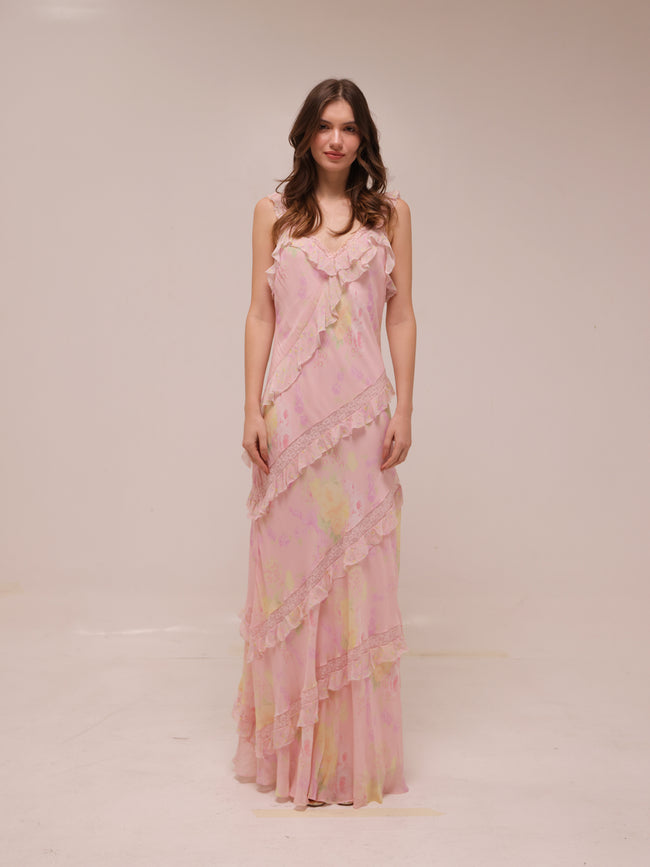 Radiance Dress in Strawberry Tart