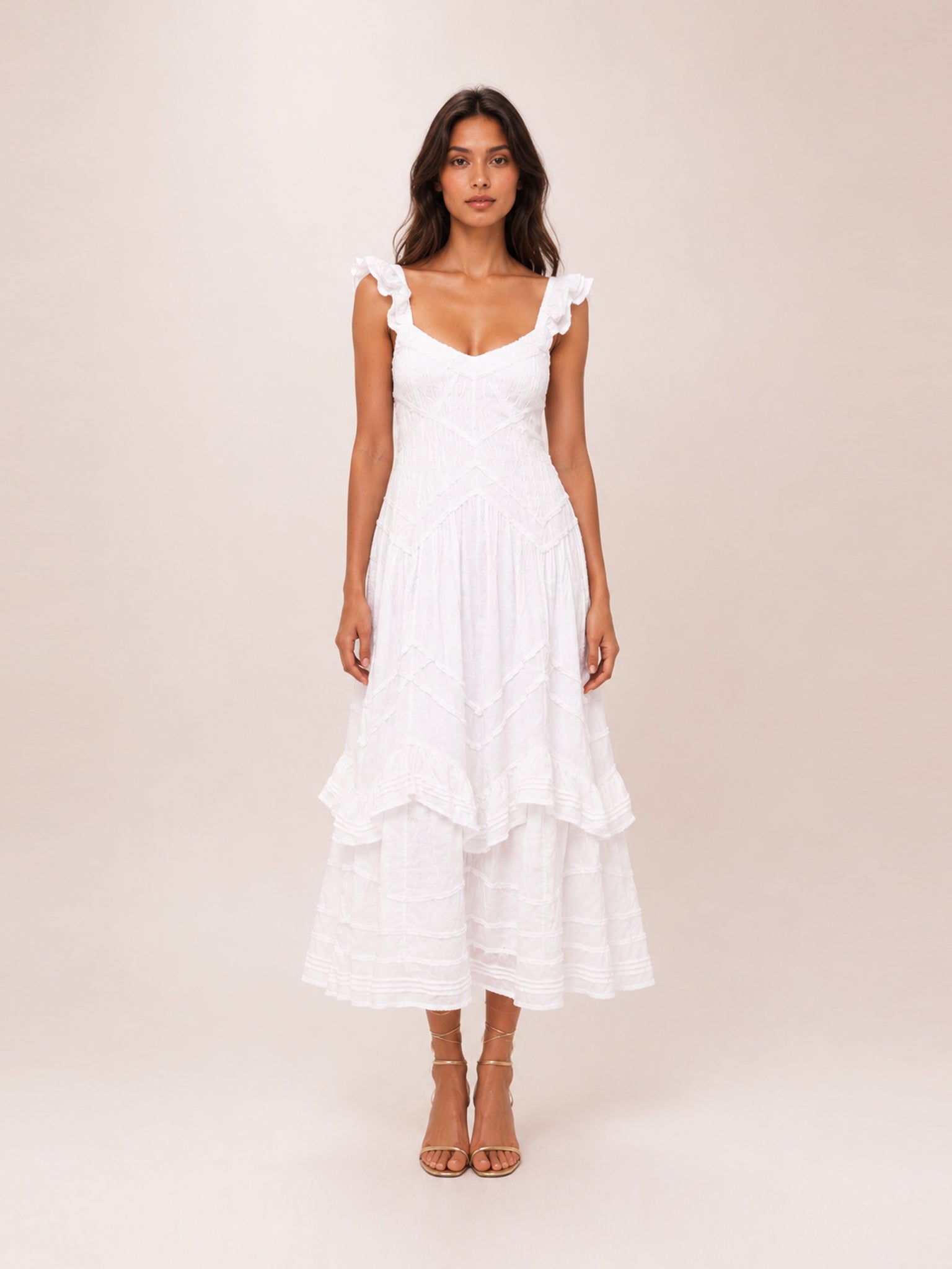 Brin Dress in White