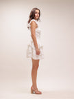 Marsinia Ruffled Smocked Mini Dress