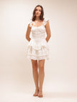 Marsinia Ruffled Smocked Mini Dress