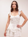 Marsinia Ruffled Smocked Mini Dress