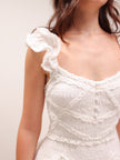 Marsinia Ruffled Smocked Mini Dress